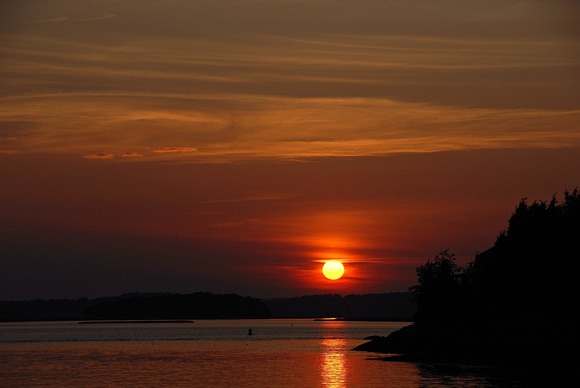 Sunset on Cross Island