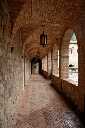 Covered Loggia at Castello di Amorosa