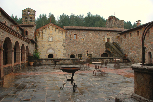 Courtyard at Castello di Amorosa