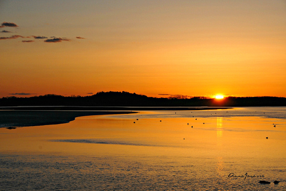 Sunset on Cross Island, Essex, MA